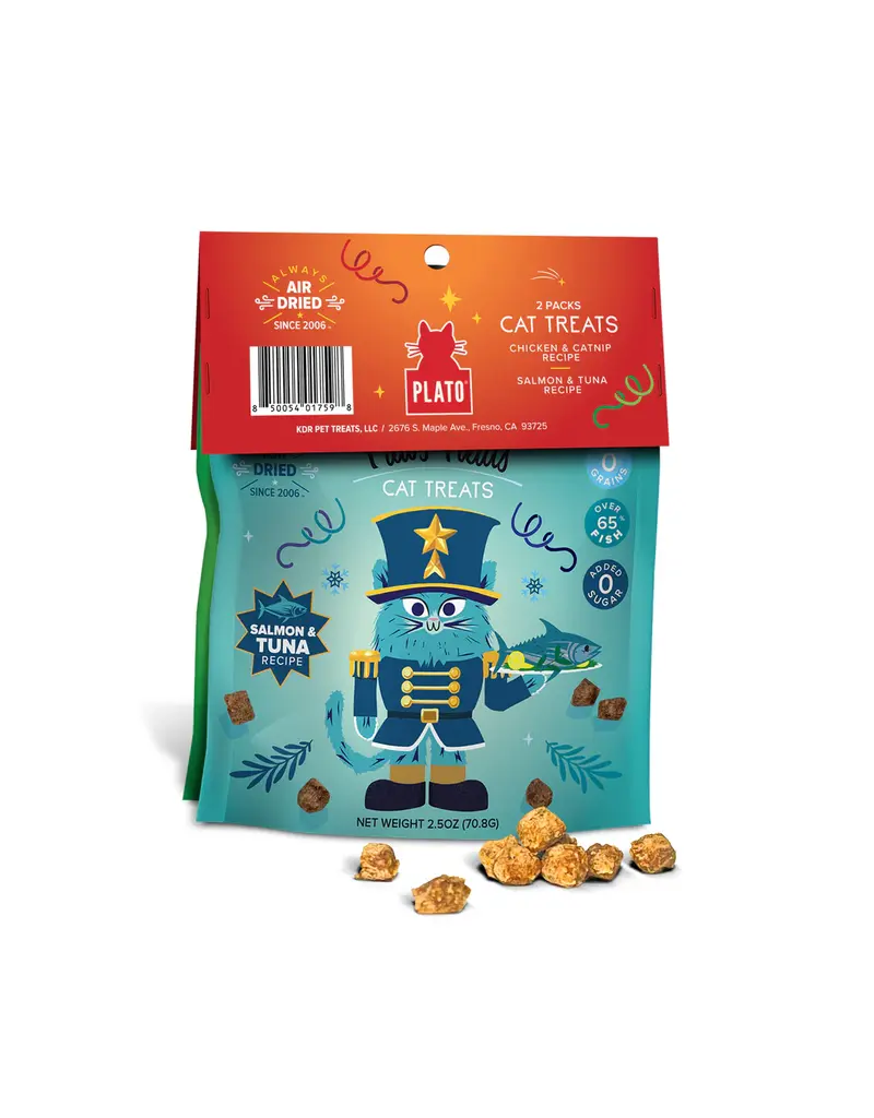 Plato Plato Paws & Claws Holiday Cat Treats 2 Pk