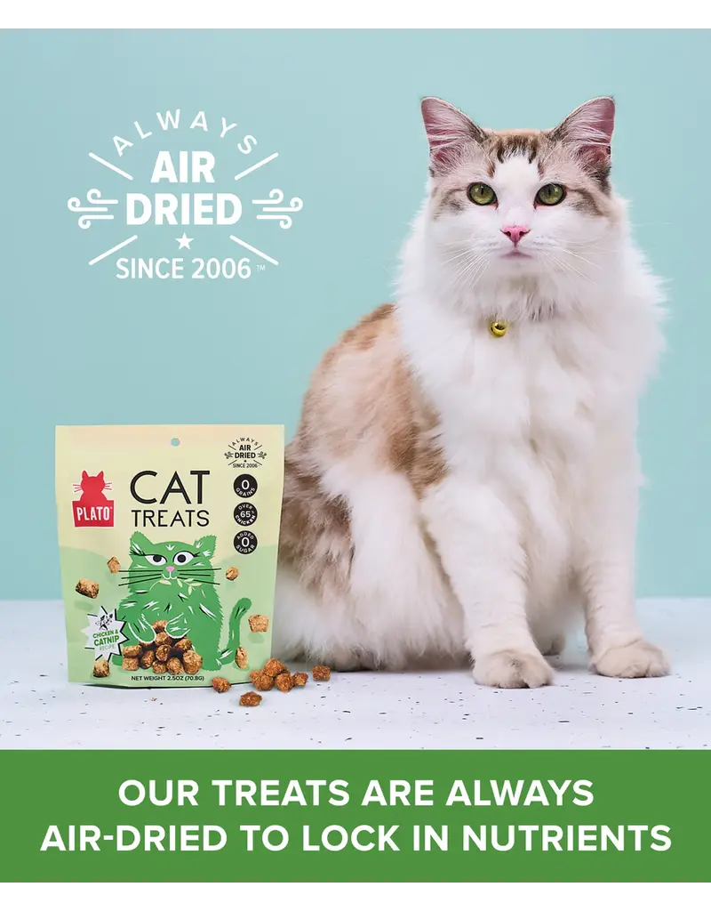 Plato Plato Grain Free Cat Treats Chicken/Catnip 2.50 Oz