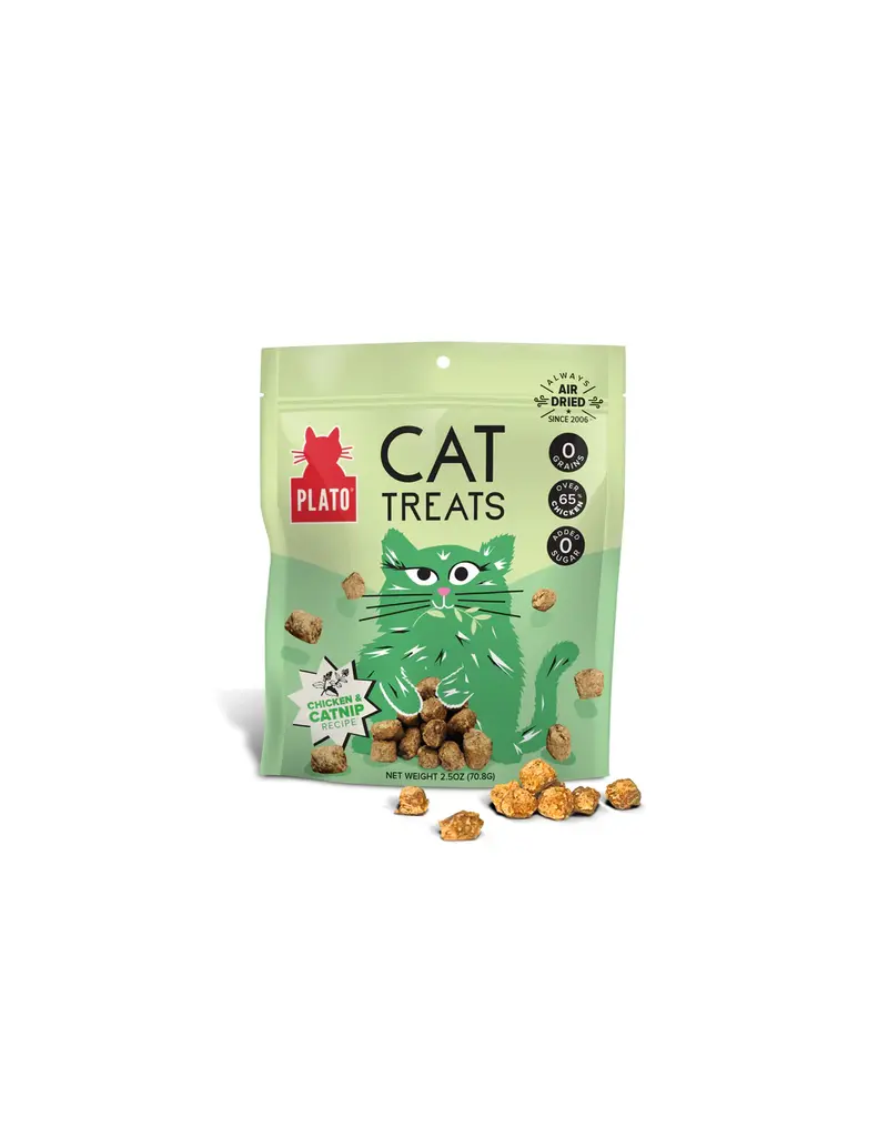 Plato Plato Grain Free Cat Treats Chicken/Catnip 2.50 Oz