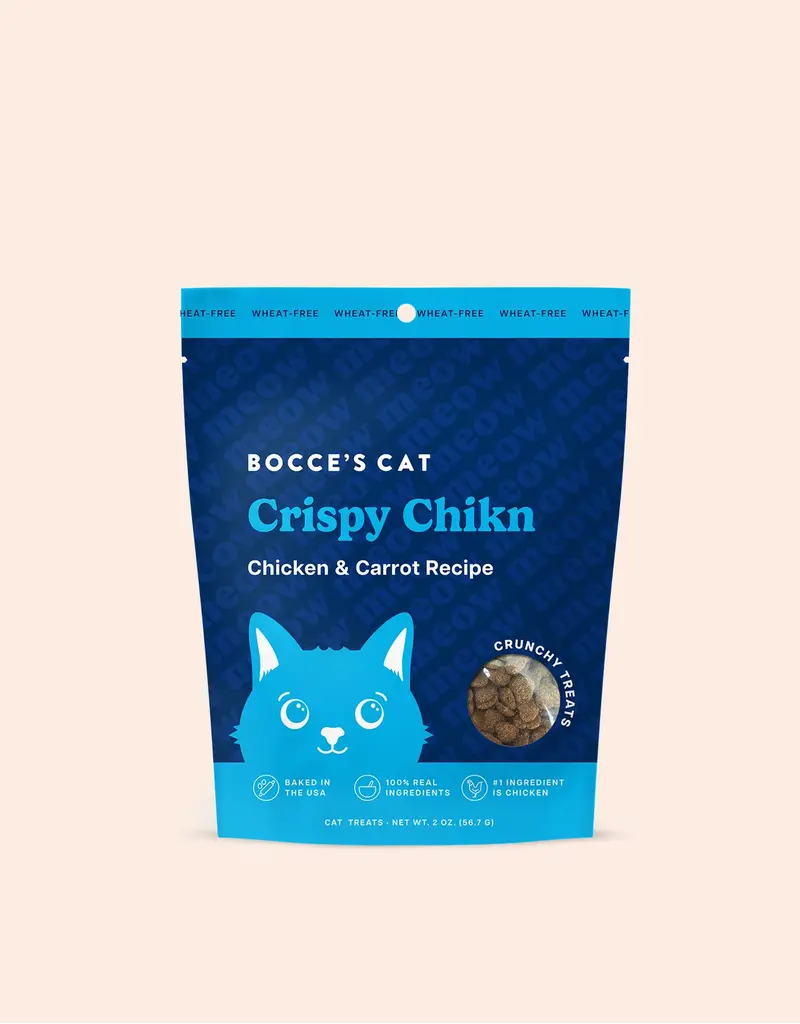Bocces Bakery Bocces Cat Crunchy Crispy Chicken Treats 2 Oz