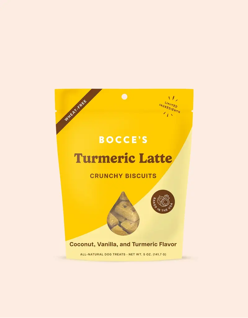 Bocces Bakery Bocces Dog Biscuit Turmeric Latte 5 Oz