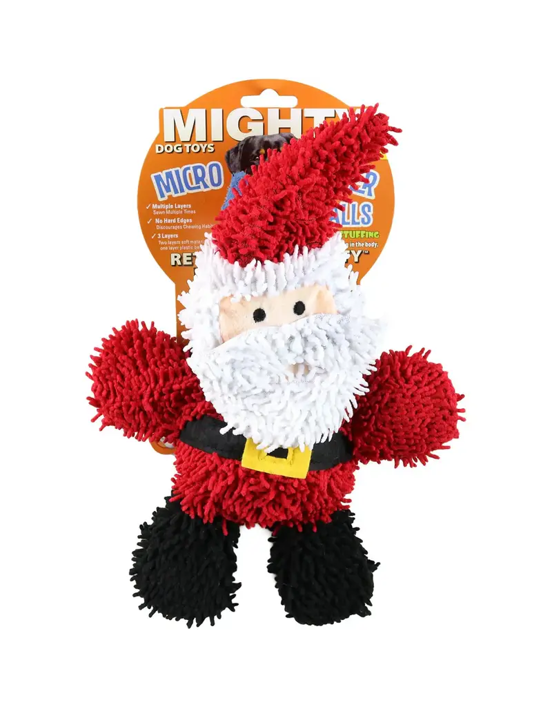 Mighty Micro Mighty Micro Holiday Santa Dog Toy