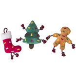 Ethical Pet Holiday  Rope Dog Toy Asst 15 In