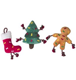 Ethical Pet Holiday  Rope Dog Toy Asst 15 In