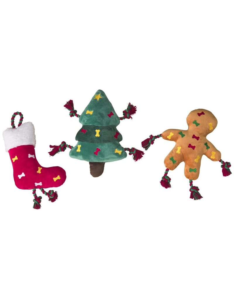 Ethical Pet Holiday  Rope Dog Toy Asst 15 In