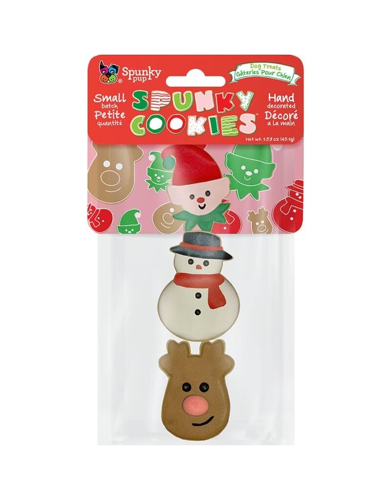 Spunky Pup Holiday Frosted Cookie Dog Treat Gingerbread Man XL