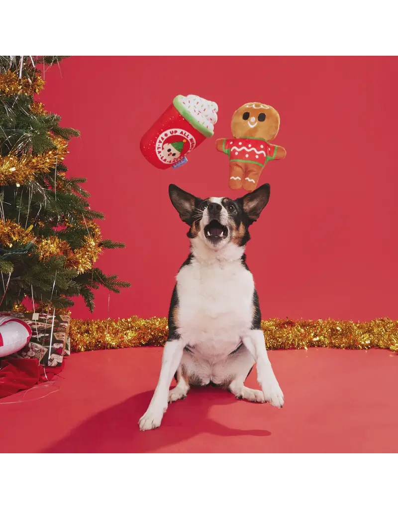 Bark Retail Bark Holiday Ginger Brew Dog Toy Xs/Sm
