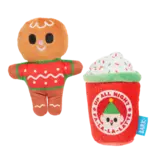 Bark Retail Bark Holiday Ginger Brew Dog Toy Xs/Sm