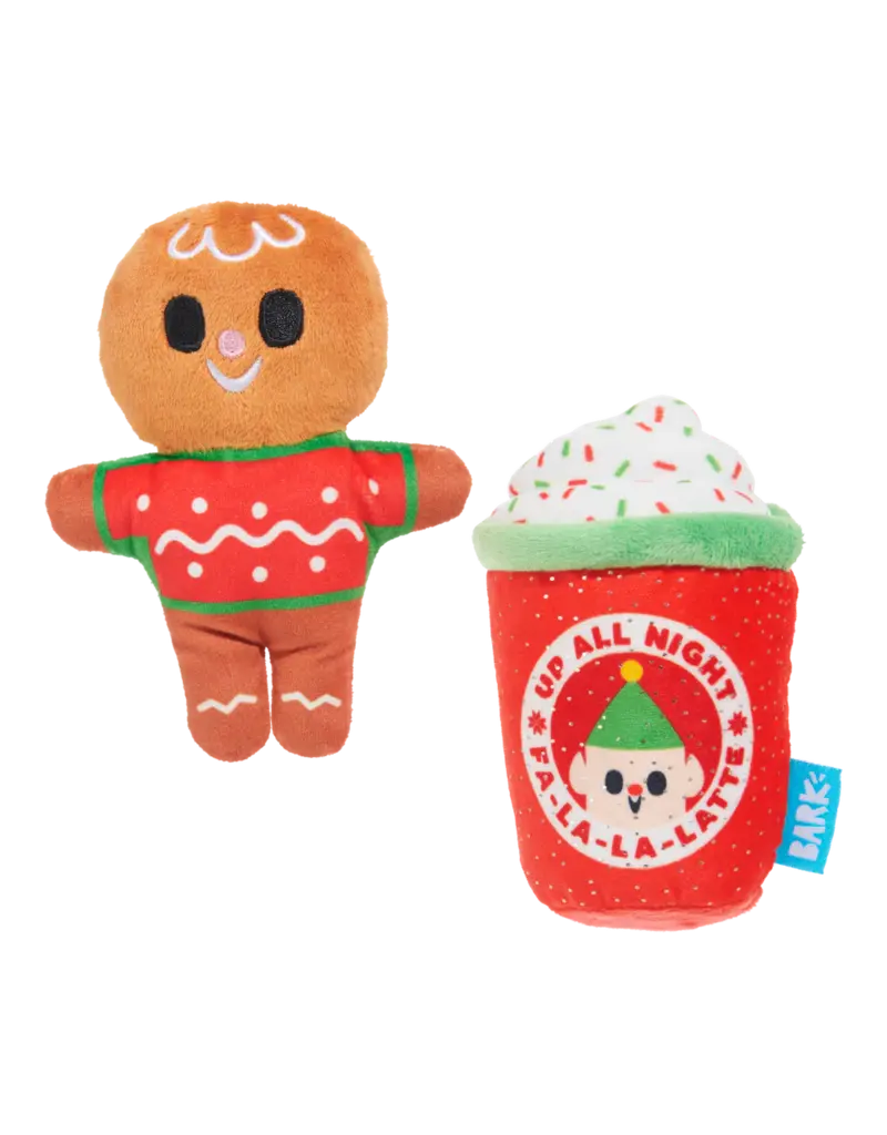 Bark Retail Bark Holiday Ginger Brew Dog Toy Xs/Sm