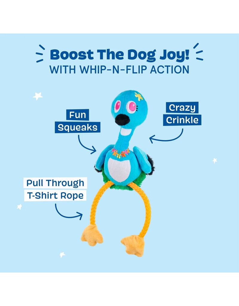 Bark Retail Bark Nene Goose Blue Dog Toy