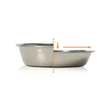 Catit Pixi Elevated Feeding Dish, White Cat Food and Water Dish