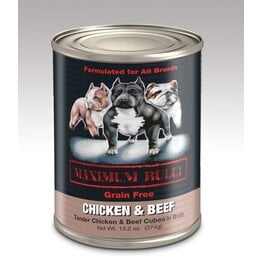 Maximum Bully Maximum Bully Canned Dog Food Ckn/Beef 13.2 Oz