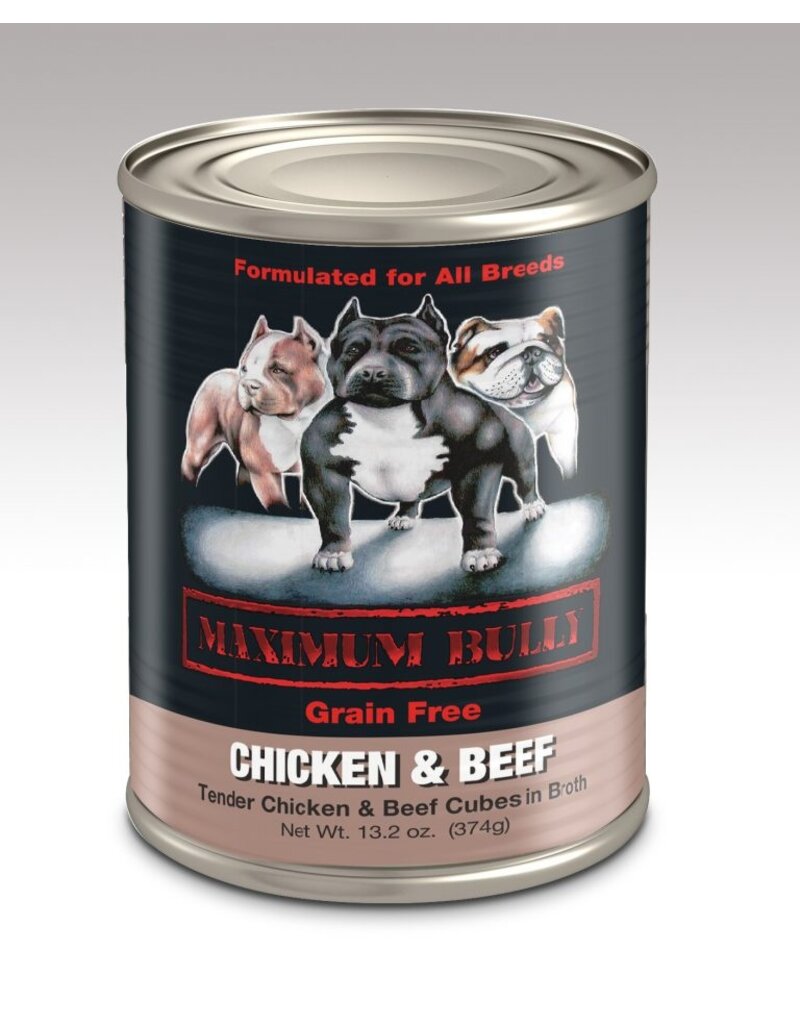 Maximum Bully Maximum Bully Canned Dog Food Ckn/Beef 13.2 Oz