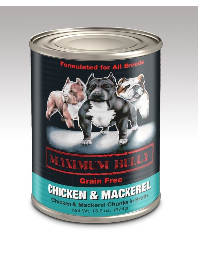 Maximum Bully Maximum Bully Canned Dog Food Chicken/Mackerel 13.2 Oz