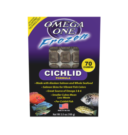 Spectrum Omega 1 Frozen Cichlid Cube Fish Food 3.5 Oz