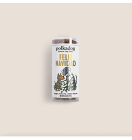 Polka Dog Bakery Polka Dog Feliz Navidad Sweet Potato and Beef Treat 2.5OZ