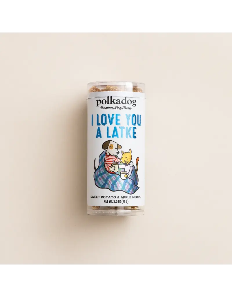 Polka Dog Bakery Polka Dog Love You Latke Treat 2.5 Oz2