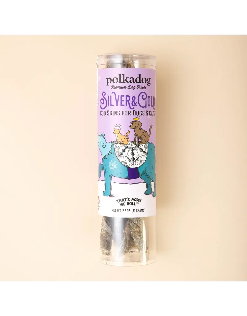 Polka Dog Bakery Polka Silver and Gold Dog Treats 2.5Oz