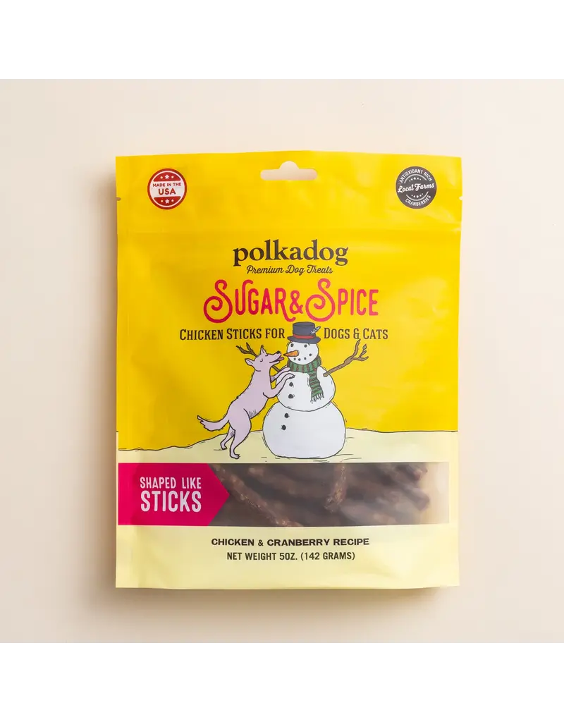 Polka Dog Bakery Polka Sugar and Spice Treats 5Oz Pouch