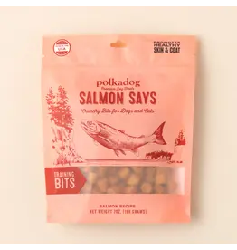 Polka Dog Bakery Polka Dog Treats Salmon Says Bits 7 Oz Pouch