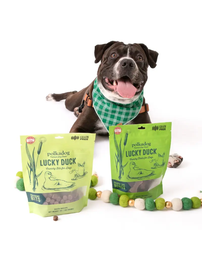 Polka Dog Bakery Polka Lucky Duck Bits Dog Treat 8OZ