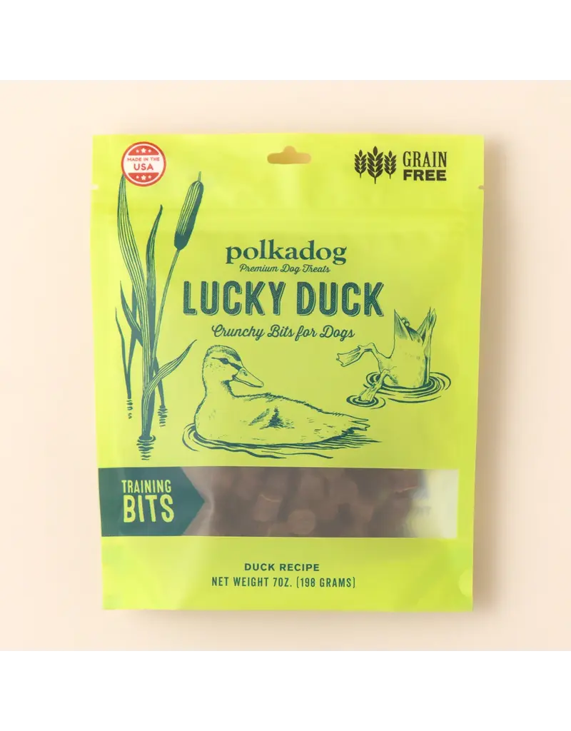 Polka Dog Bakery Polka Lucky Duck Bits Dog Treat 8OZ