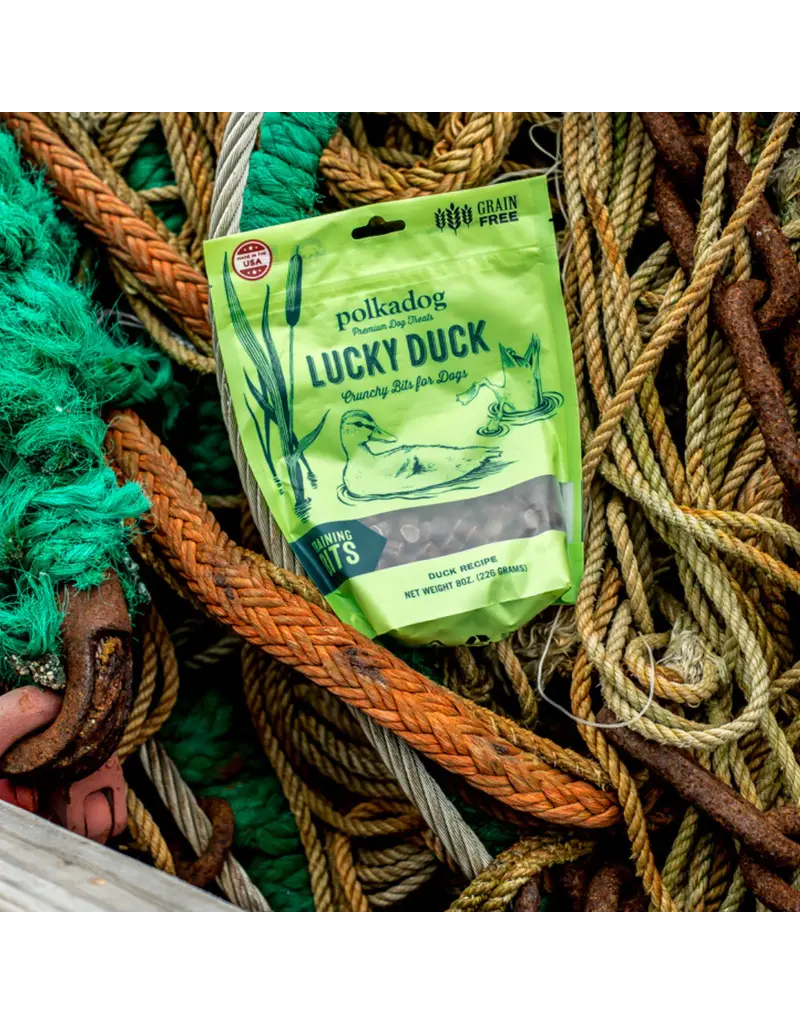 Polka Dog Bakery Polka Lucky Duck Bits Dog Treat 8OZ