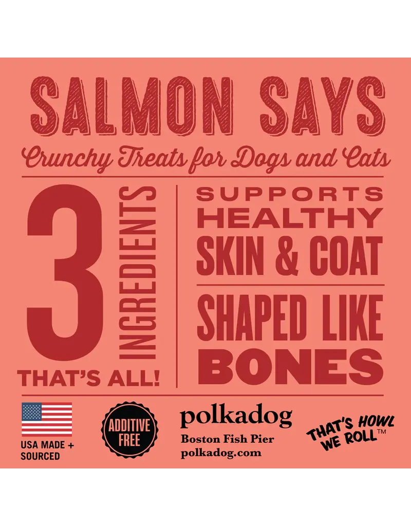 Polka Dog Bakery Polka Dog Treat Salmon Says Bones