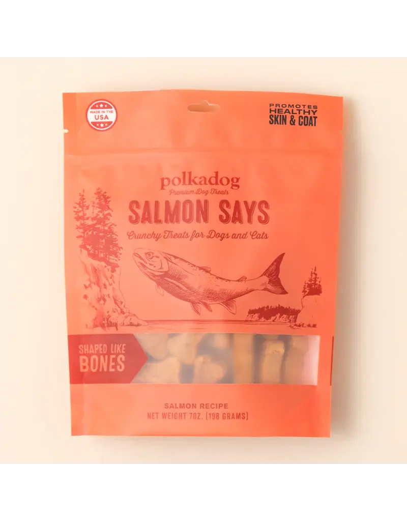 Polka Dog Bakery Polka Dog Treat Salmon Says Bones