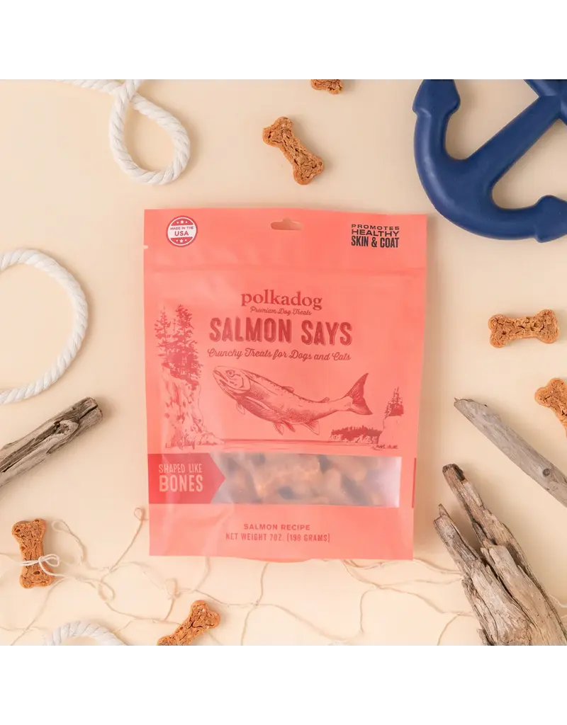 Polka Dog Bakery Polka Dog Treat Salmon Says Bones
