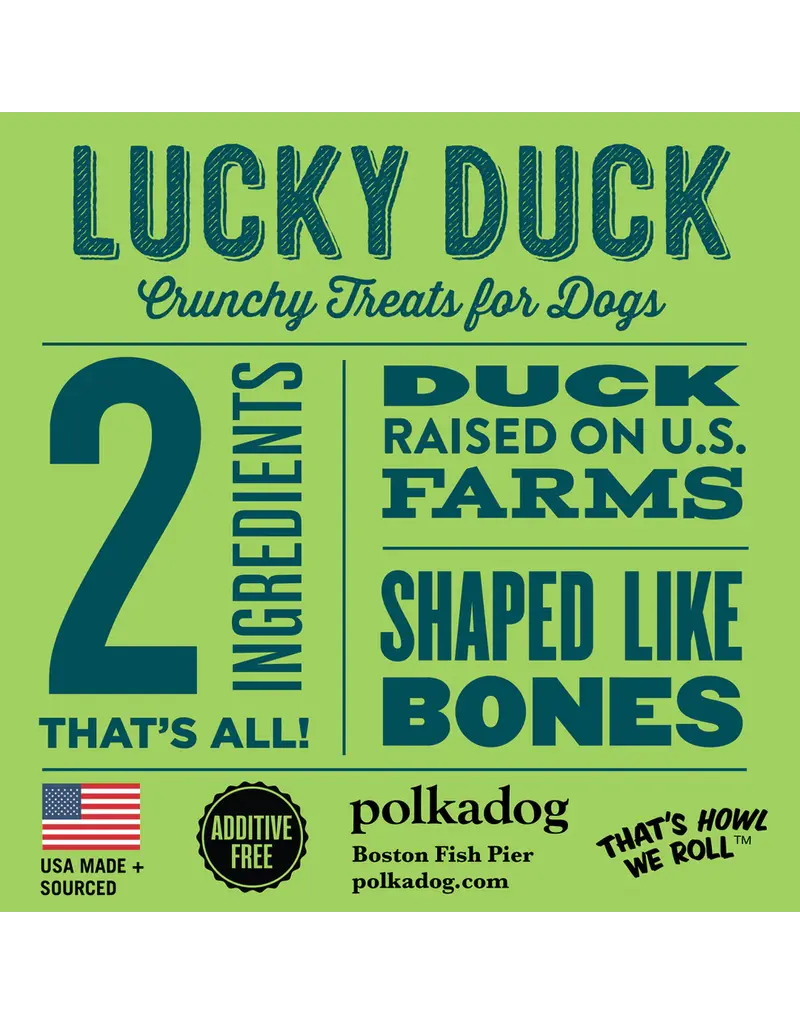 Polka Dog Bakery Polka Dog Lucky Duck Bones Dog Treat