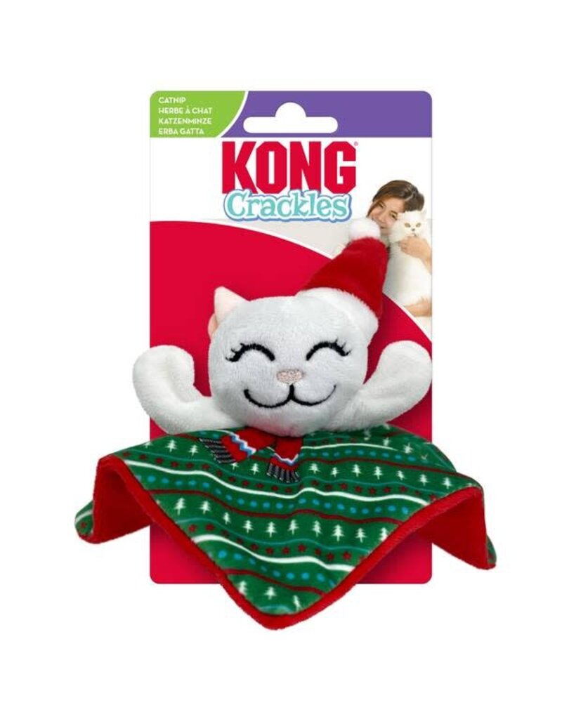 Kong Company Kong Holiday Crackles Santa Kitty Cat Toy