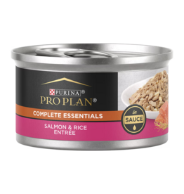 ProPlan Pro Plan Complete Essentials Salmon & Rice in Sauce Entree Cat Food 3 oz can