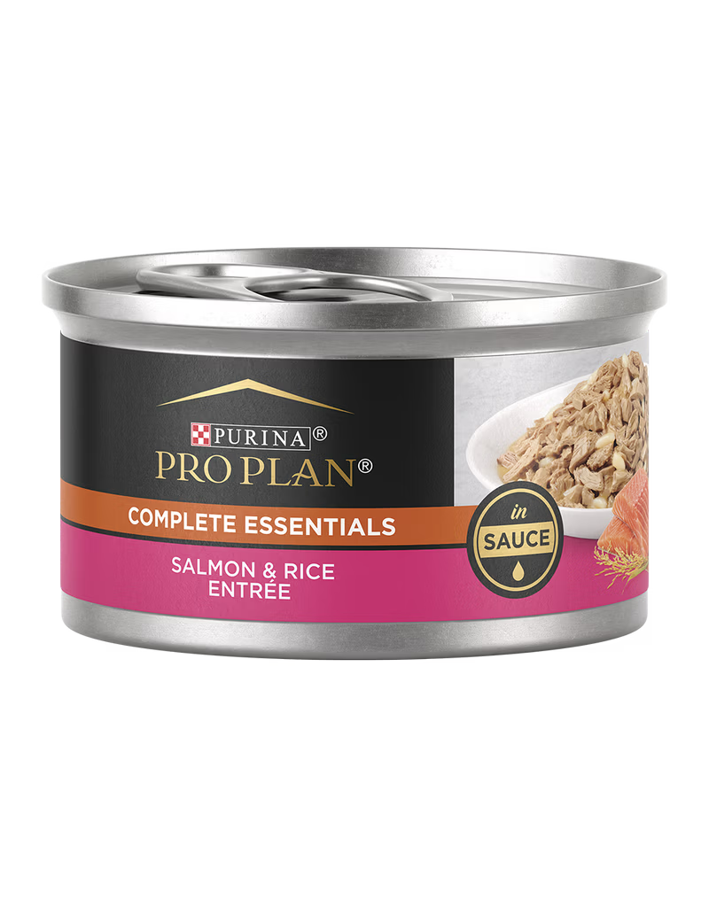 ProPlan Pro Plan Complete Essentials Salmon & Rice in Sauce Entree Cat Food 3 oz can