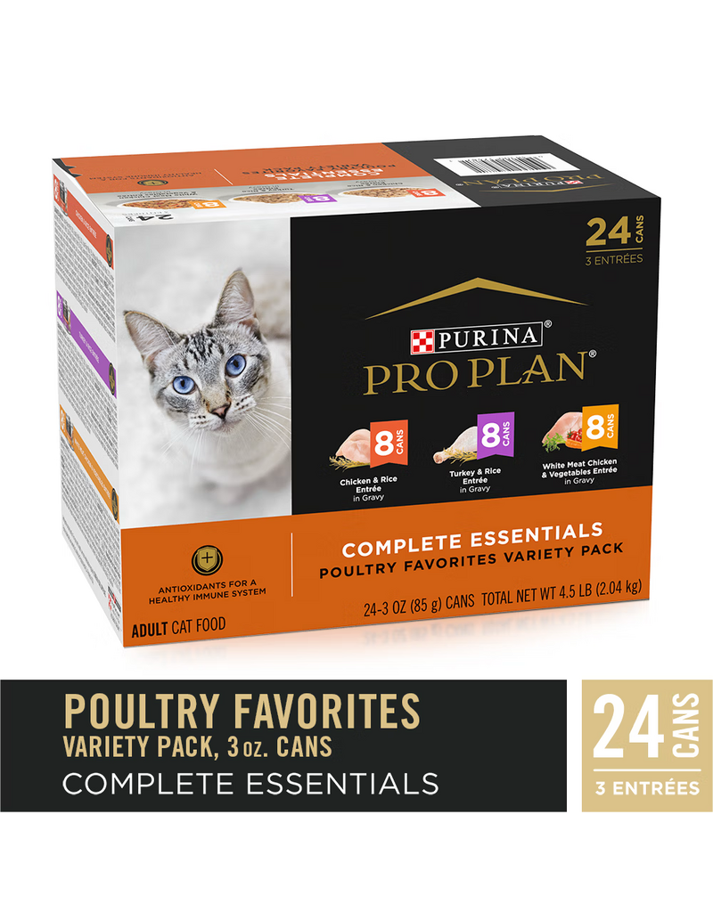 ProPlan Pro Plan Cat Chicken And Turkey Variety Pack 3 Oz 12pk