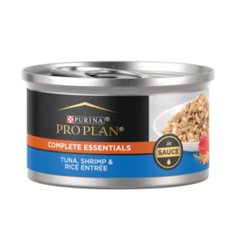 ProPlan Pro Plan Complete Essentials Tuna, Shrimp, Rice Entree in Sauce Cat Food 3oz can