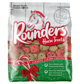 Blue Seal Feeds Rounders Holiday Candy Cane Crunch Horse Treats 30 Oz