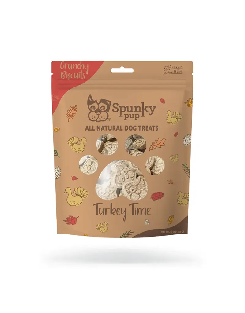 Spunky Pup Spunky Pup Holiday Turkey Time Dog Biscuits Turkey 10 Oz
