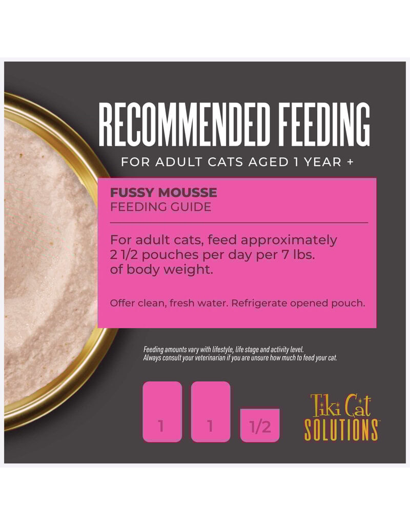 Tiki Pet Tiki Cat Solutions Mousse Fussy Duck/Egg 2.4 Oz