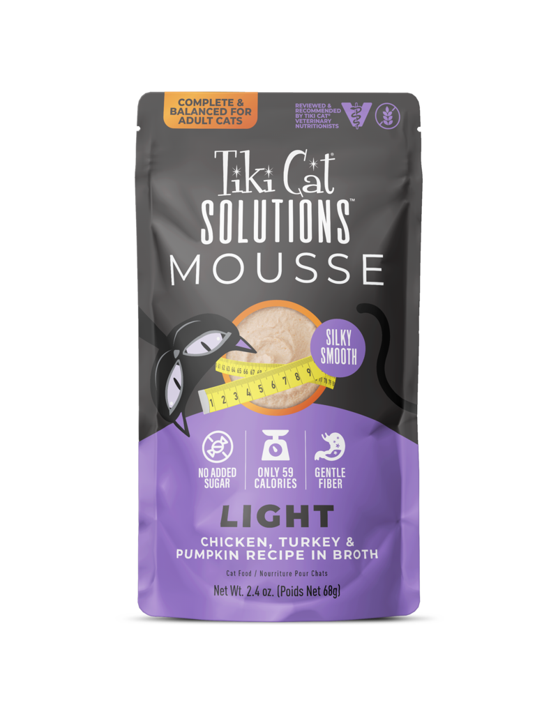 Tiki Pet Tiki Cat Solutions Mousse Light Turkey/Chicken 2.4 Oz