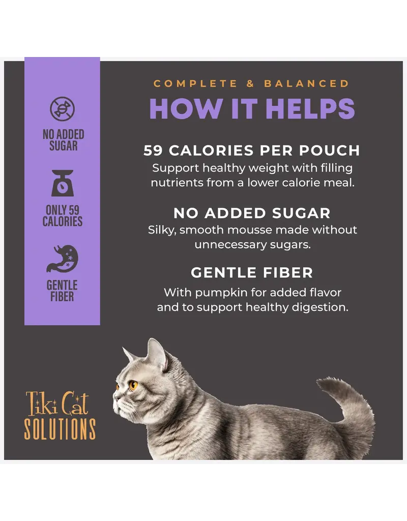 Tiki Pet Tiki Cat Solutions Mousse Light Turkey/Chicken 2.4 Oz