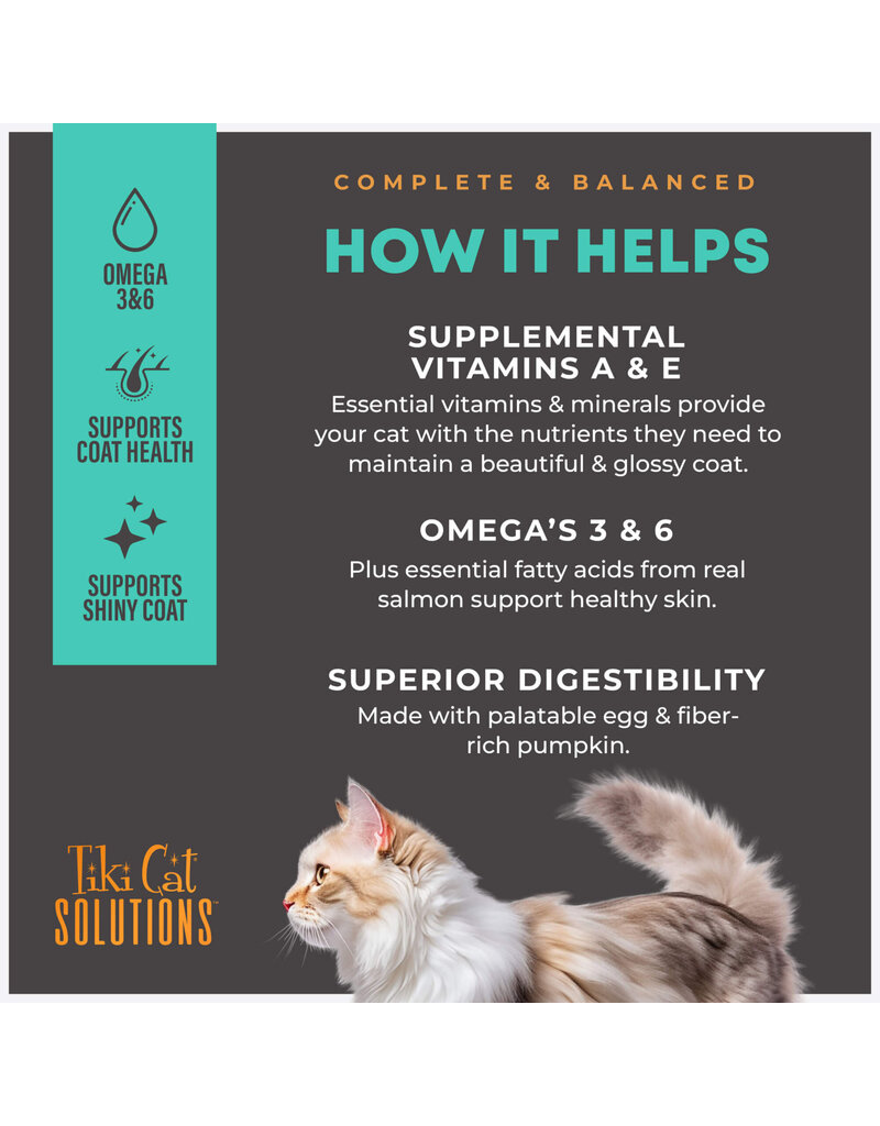 Tiki Pet Tiki Cat Solutions Mousse Skin & Coat Salmon 2.4 Oz pouch