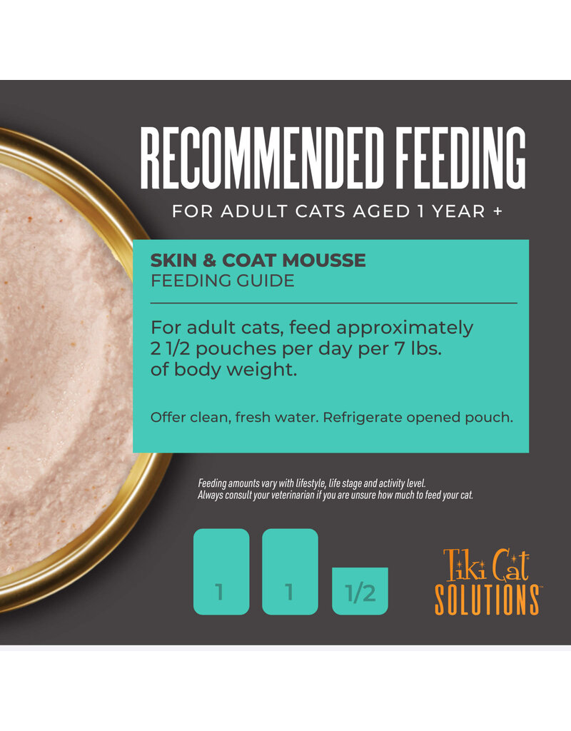 Tiki Pet Tiki Cat Solutions Mousse Skin & Coat Salmon 2.4 Oz pouch