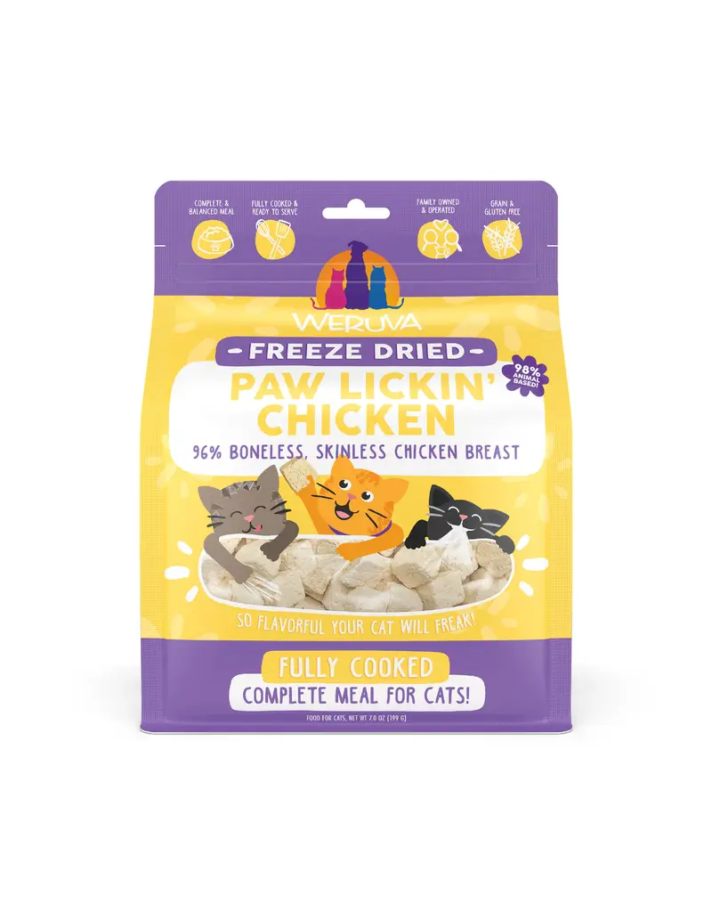 Weruva Weruva Paw Lickin Chicken 7 oz Freeze Dried Cat Food