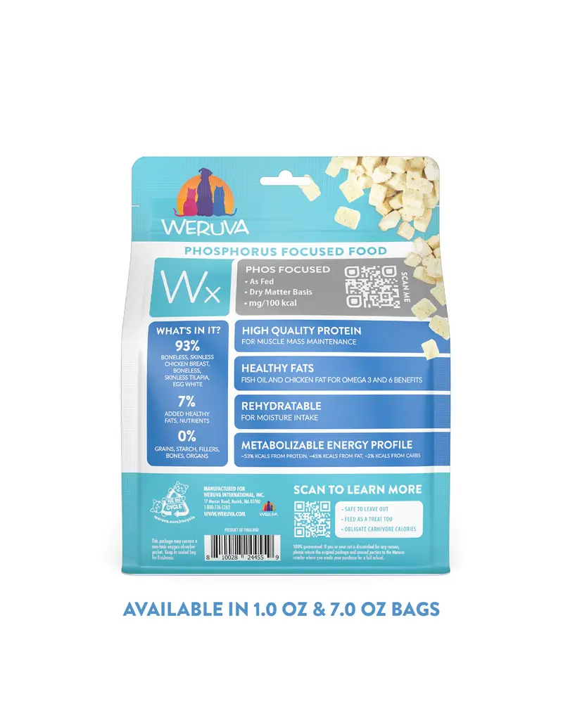 Weruva Weurva  WX  Chicken & Tilapia 70z Freeze Dried Cat Food