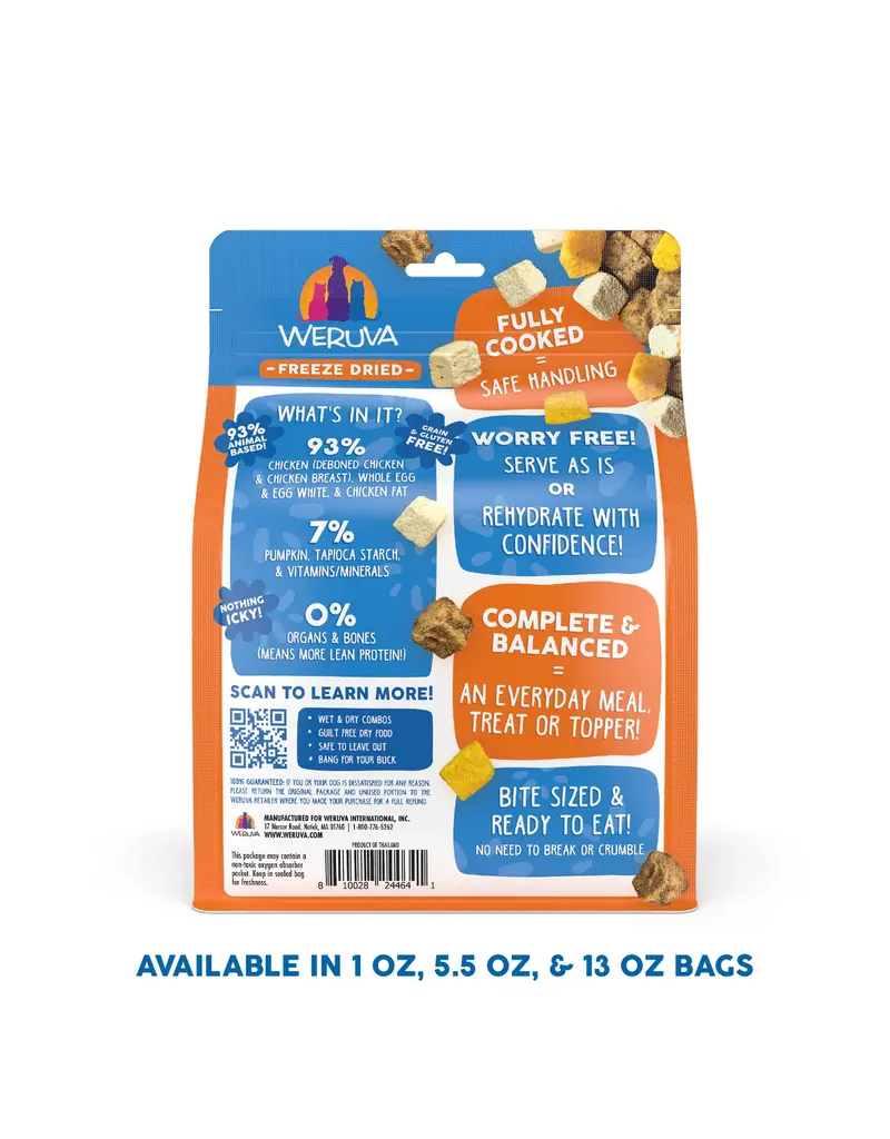 Weruva Weruva Freeze Dried Feeling Farmy Chicken, Egg & Pumpkin Dog Food 5.5 Oz