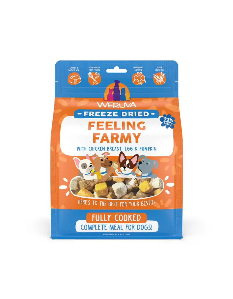 Weruva Weruva Freeze Dried Feeling Farmy Chicken, Egg & Pumpkin Dog Food 5.5 Oz