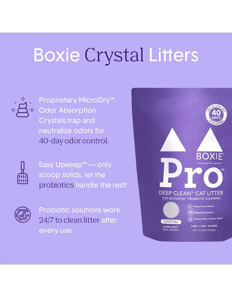 Boxiecat BoxieCat Pro Self-Cleaning Probiotic Crystal Cat Litter 6 Lb