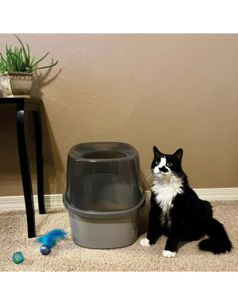 Van Ness Top Entry Self-Cleaning Cat Litter Pan White Lg