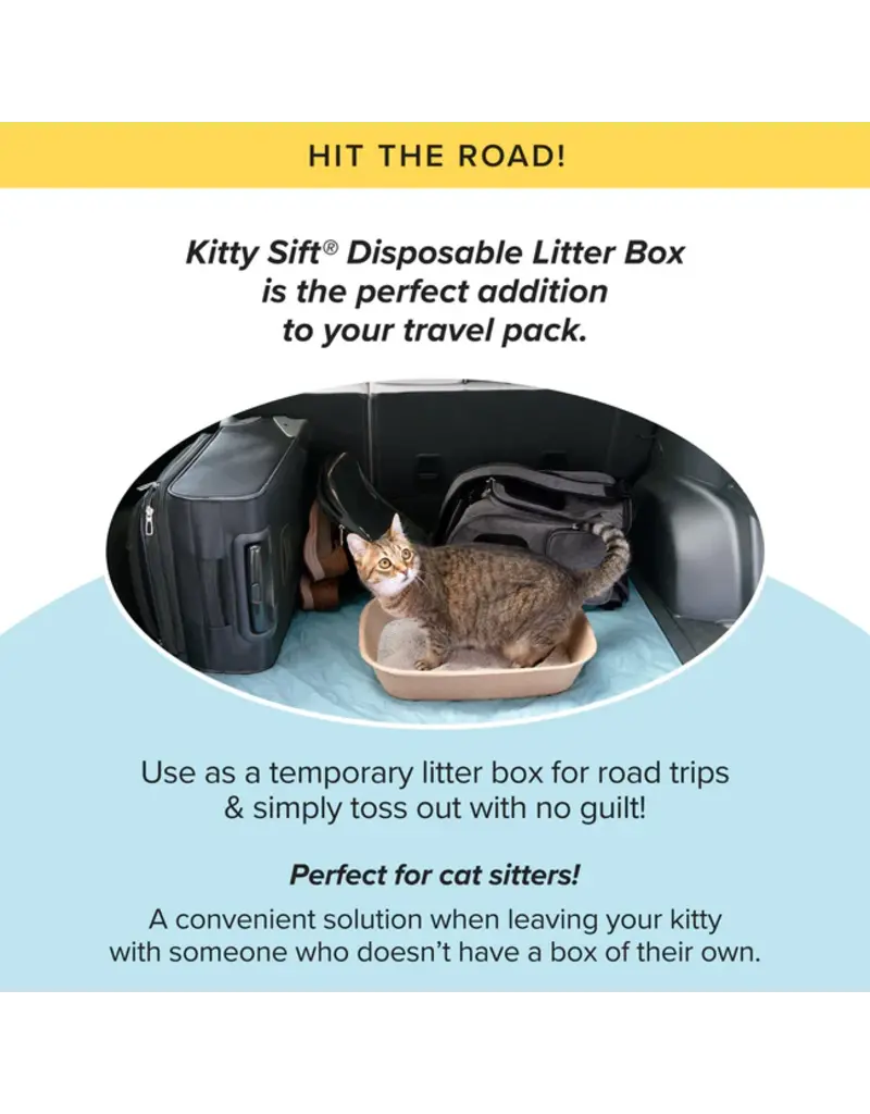 Worldwise Kitty Sift Disposable Cat Litter Box 3-Pk